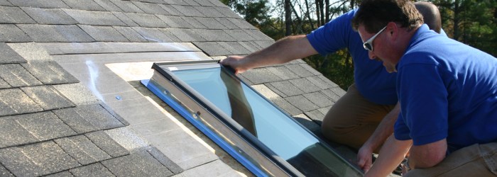 Skylight window installation